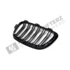 OEM BMW glänzend schwarzer Frontgrill für F87 M2 51712355447linke Seite von hinten fotografiert