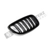 OEM BMW glänzend schwarzer Frontgrill für F87 M2 51712355447linke Seite von der Seite fotografiert