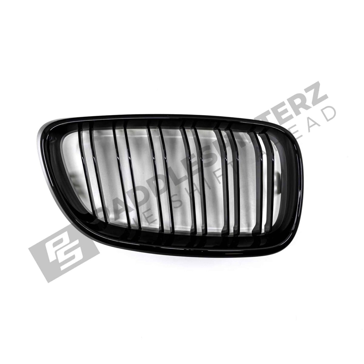 OEM BMW glänzend schwarzer Frontgrill für F87 M2 51712355447linke Seite von oben nach unten fotografiert Vorderseite