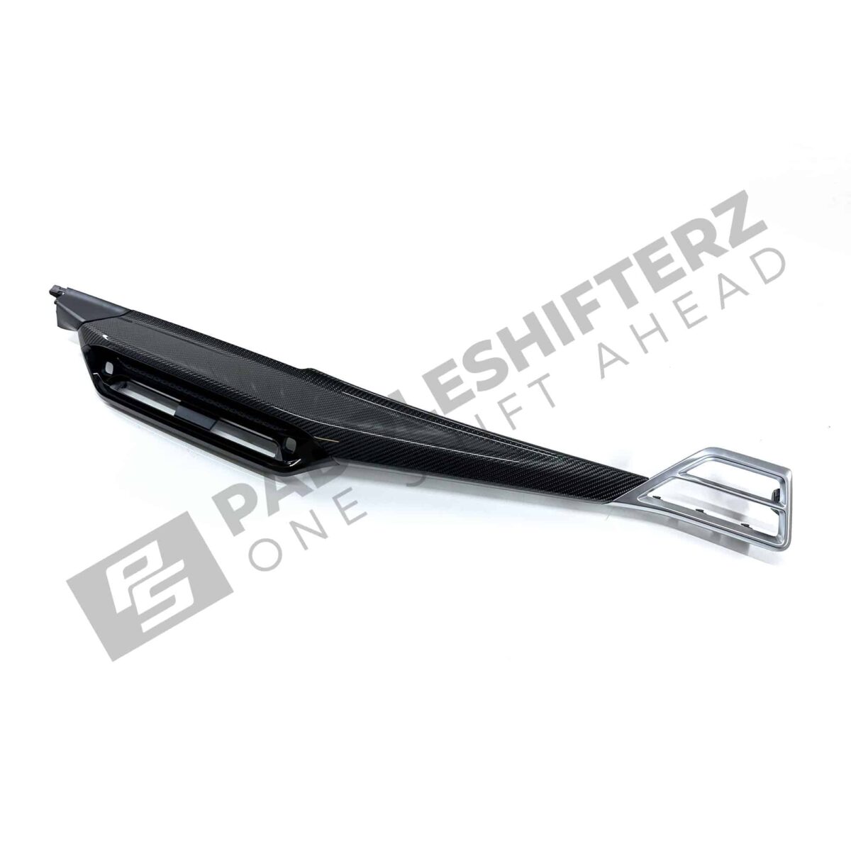 OEM BMW LCI Carbon fiber dashboard trim LHD – 51459633604 shot from the side