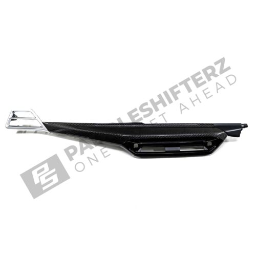 Front view of the OEM BMW LCI Carbon fiber dashboard trim RHD - 51459633605