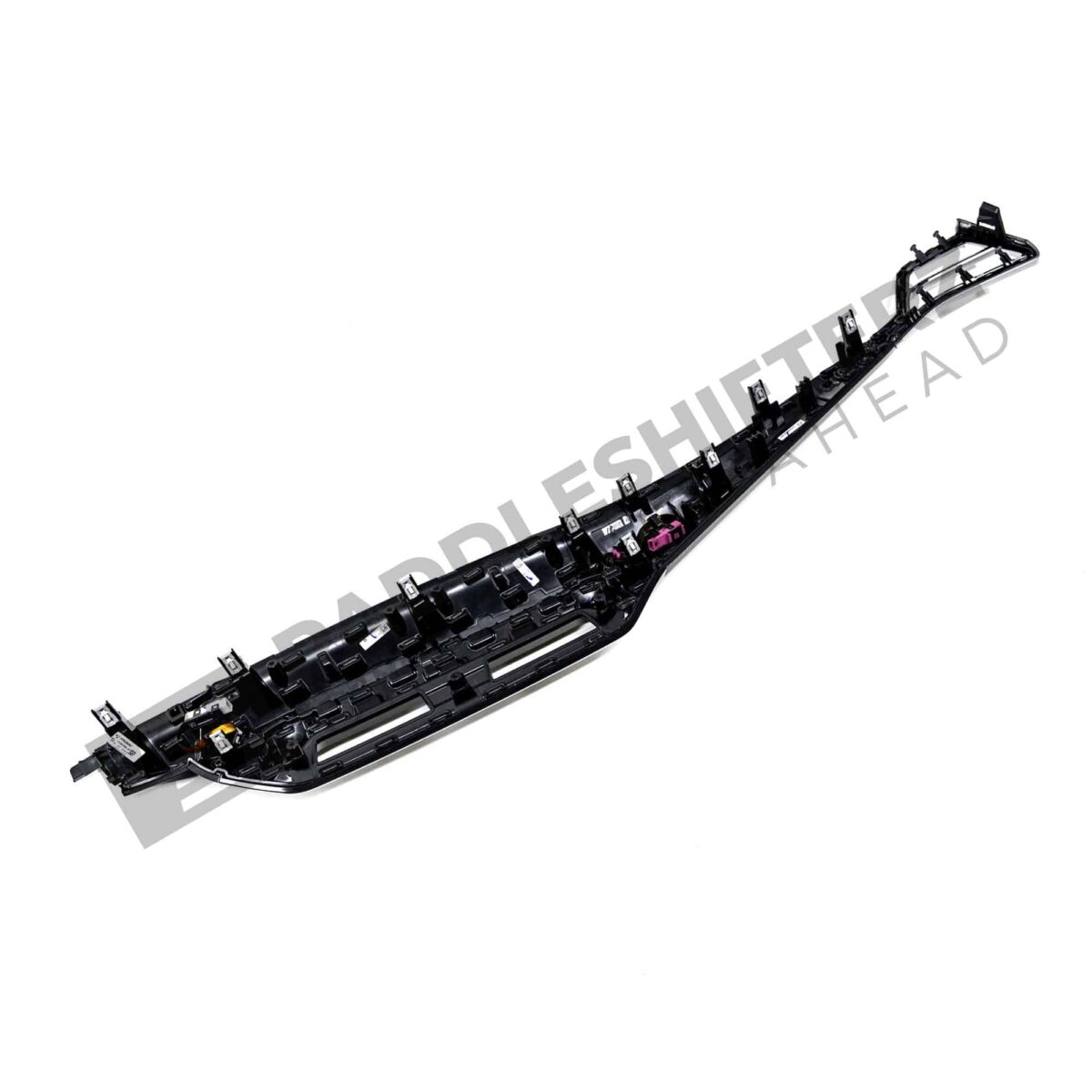 Rear view of the OEM BMW LCI Carbon fiber dashboard trim RHD - 51459633605
