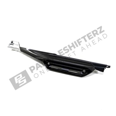 Front side view of the OEM BMW LCI Carbon fiber dashboard trim RHD - 51459633605