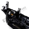 Close up shot of the clips on the OEM BMW LCI Carbon fiber dashboard trim RHD - 51459633605