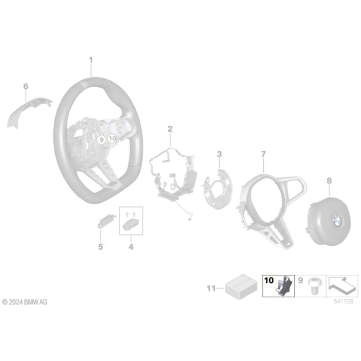 OEM BMW M Sport Steering wheel screw set - 32305A8A8E2 – Bild 2