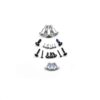 Top down view of the OEM BMW M Sport Steering wheel screw set 32305A8A8E2 with all screws laid out on a white background