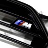 Close up shot of the M logo on the OEM BMW Shadow line Front Grille X2 M35i - 51135A35BC0