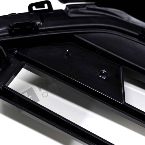 Rear view of the M logo on the OEM BMW Shadow line Front Grille X2 M35i - 51135A35BC0