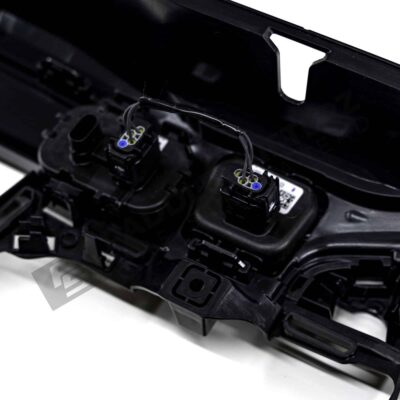 Rear view of the sensors on the OEM BMW Shadow line Front Grille X2 M35i - 51135A35BC0