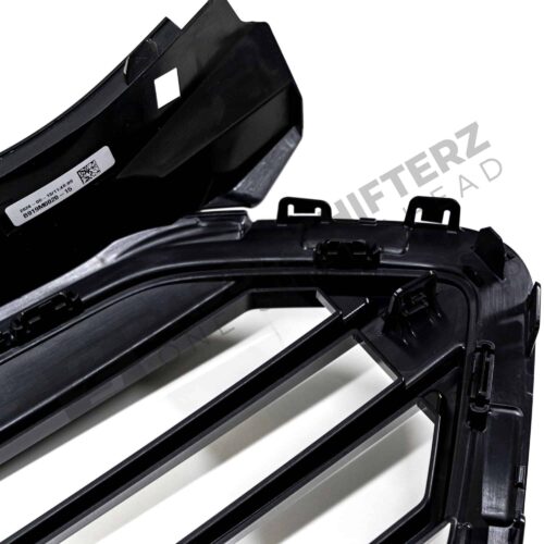 Rear view of the clips of OEM BMW Shadow line Front Grille X2 M35i - 51135A35BC0