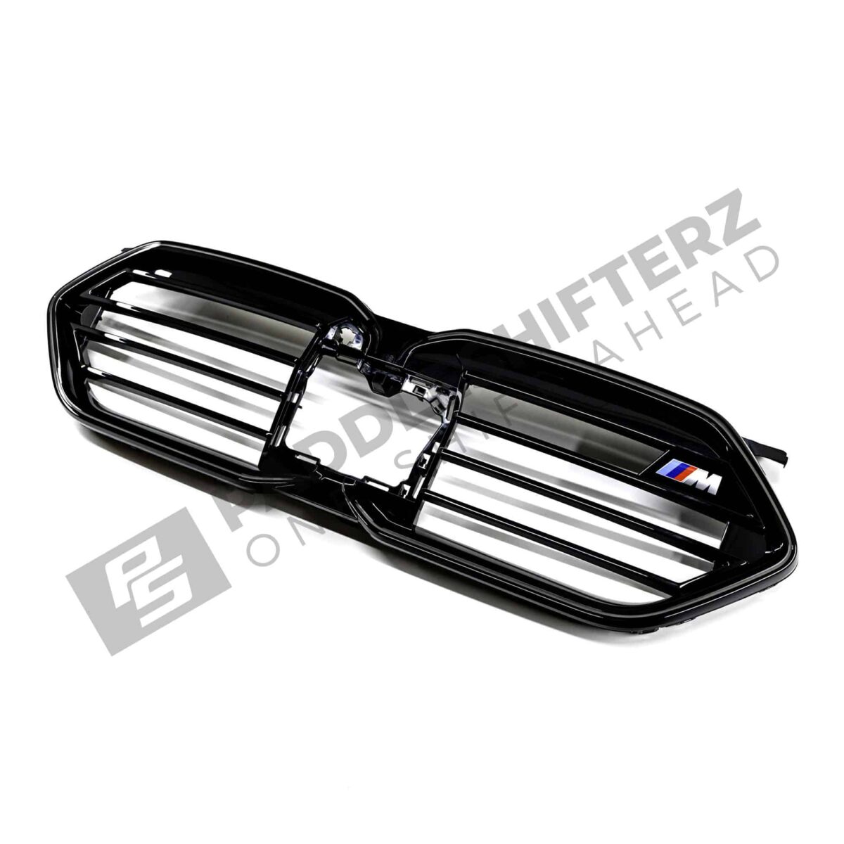 Side front view of the OEM BMW Shadow line Front Grille X2 M35i - 51135A35BC0