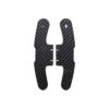 Structured carbon fiber paddle shifters plates for BMW F series models in Motorsport style