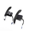 Rear and front view of the gloss carbon fiber magnetic paddle shifters