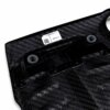 View of the attachments on the OEM BMW M Performance carbon engine cover - 11148058667
