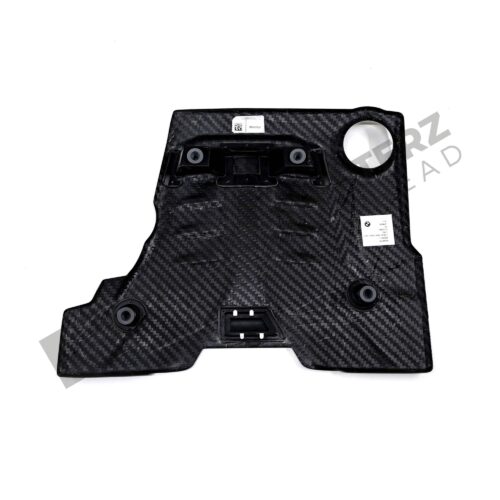 Rear view of the OEM BMW M Performance carbon engine cover - 11148058667