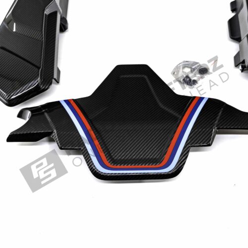 Center piece OEM BMW M carbon engine cover extension set - 11122455570