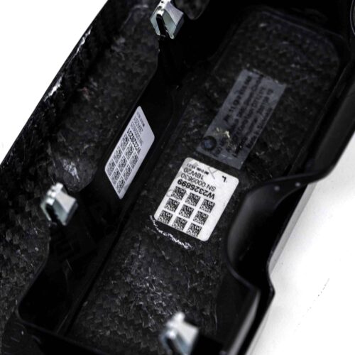 Label on OEM BMW M carbon engine cover extension set - 11122455570