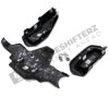 Bottom view of OEM BMW M carbon engine cover extension set - 11122455570