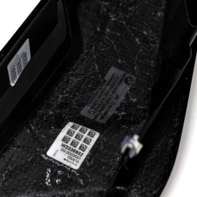 Close up of bottom of OEM BMW M carbon engine cover extension set - 11122455570