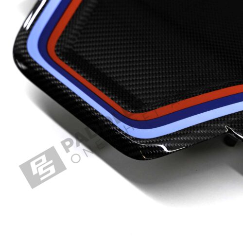 Close up of OEM BMW M carbon engine cover extension set - 11122455570