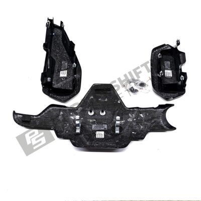 Bottom side of OEM BMW M carbon engine cover extension set - 11122455570