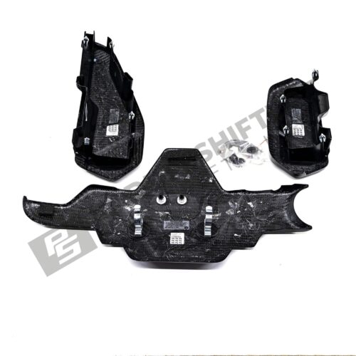 Bottom side of OEM BMW M carbon engine cover extension set - 11122455570