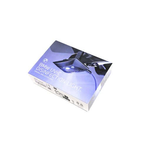 OEM BMW UV-C Disinfection light kit box shot from the top