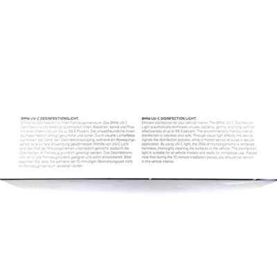 OEM BMW UV-C Desinfektion Licht-Kit Box Seitenansicht