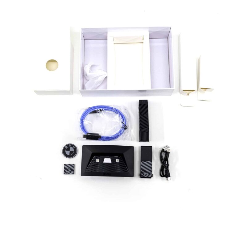 Top shot of the OEM BMW UV-C Disinfection light kit