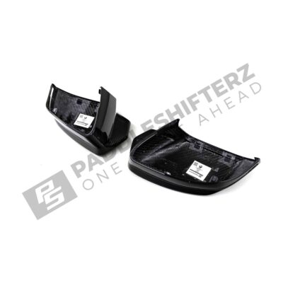 Bottom side view of OEM BMW M Carbon fiber mirror caps for BMW G9X M5 51168083557-51168083558