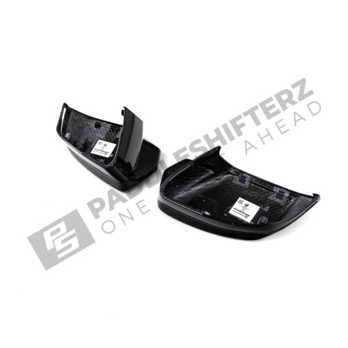 Bottom side view of OEM BMW M Carbon fiber mirror caps for BMW G9X M5 51168083557-51168083558