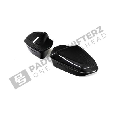 Side view of OEM BMW M Carbon fiber mirror caps for BMW G9X M5 51168083557-51168083558