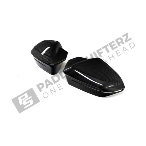 Side view of OEM BMW M Carbon fiber mirror caps for BMW G9X M5 51168083557-51168083558