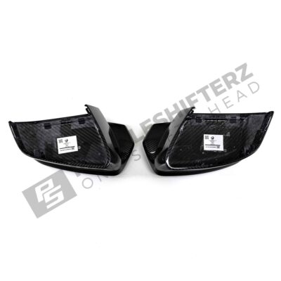 Bottom view of OEM BMW M Carbon fiber mirror caps for BMW G9X M5 51168083557-51168083558