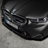 OEM BMW M Front grille, iconic glow G9X M5 - 51135A185A5 installed on a frozen black G90 M5