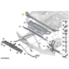 Diagram view of the OEM BMW Engine bay connector rear, top - 51648491817