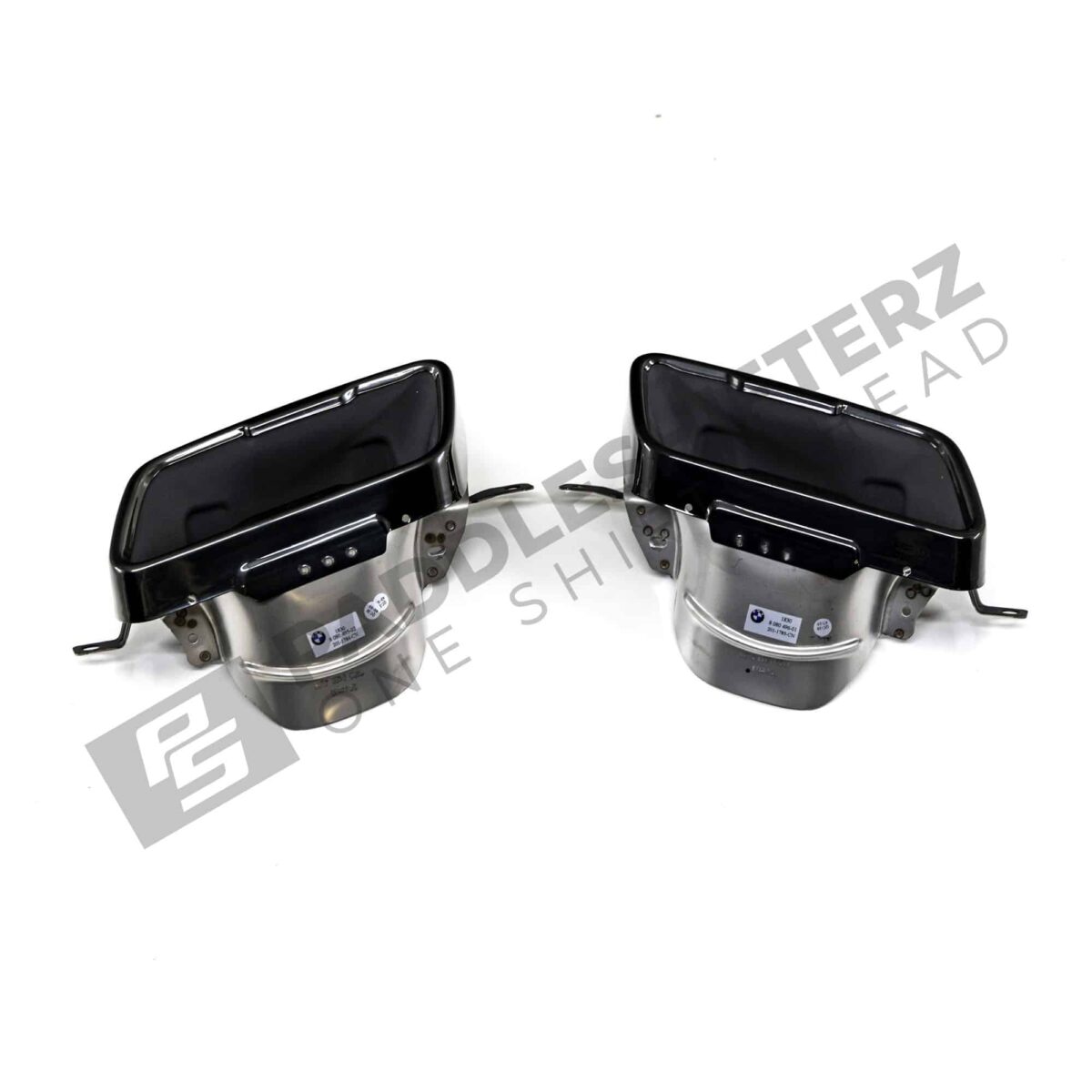 OEM BMW Gloss Black Exhaust pipe trims F44 GranCoupe M235i 51128080495 51128080496