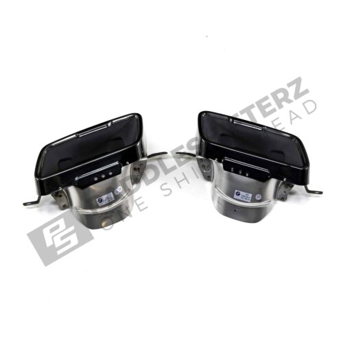 OEM BMW Gloss Black Exhaust pipe trims F44 GranCoupe M235i 51128080495 51128080496