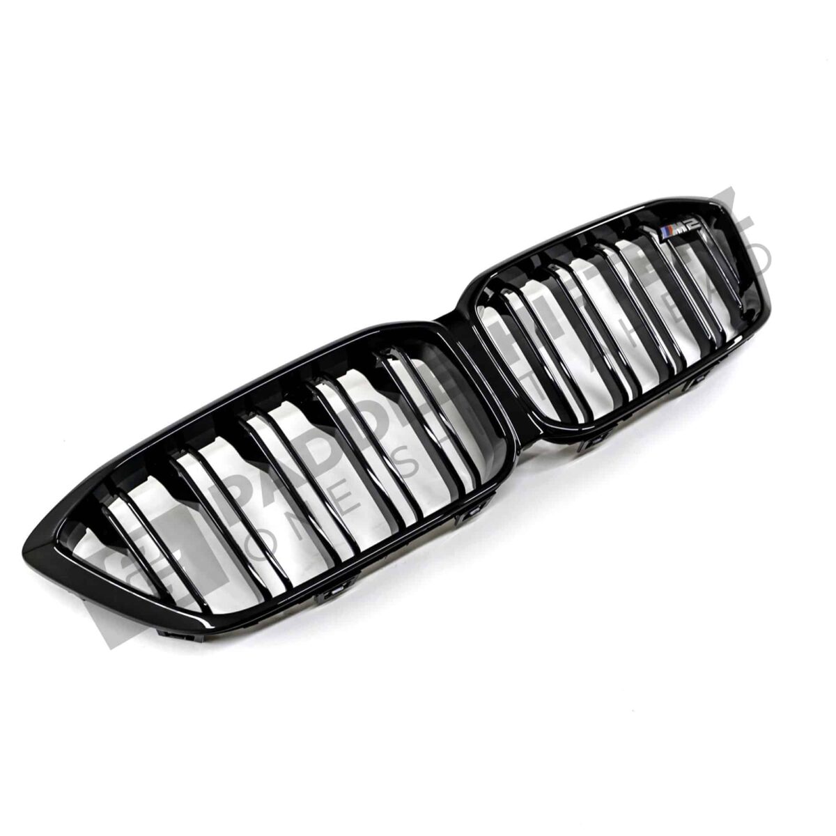 Seitenansicht des OEM BMW Kühlergrills schwarz glänzend F87 M2 Comp, CS - 51135A386B3