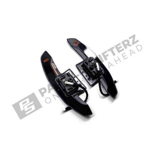 OEM BMW M Extended gloss black paddle shifters - 61315A3B6A9 from the left