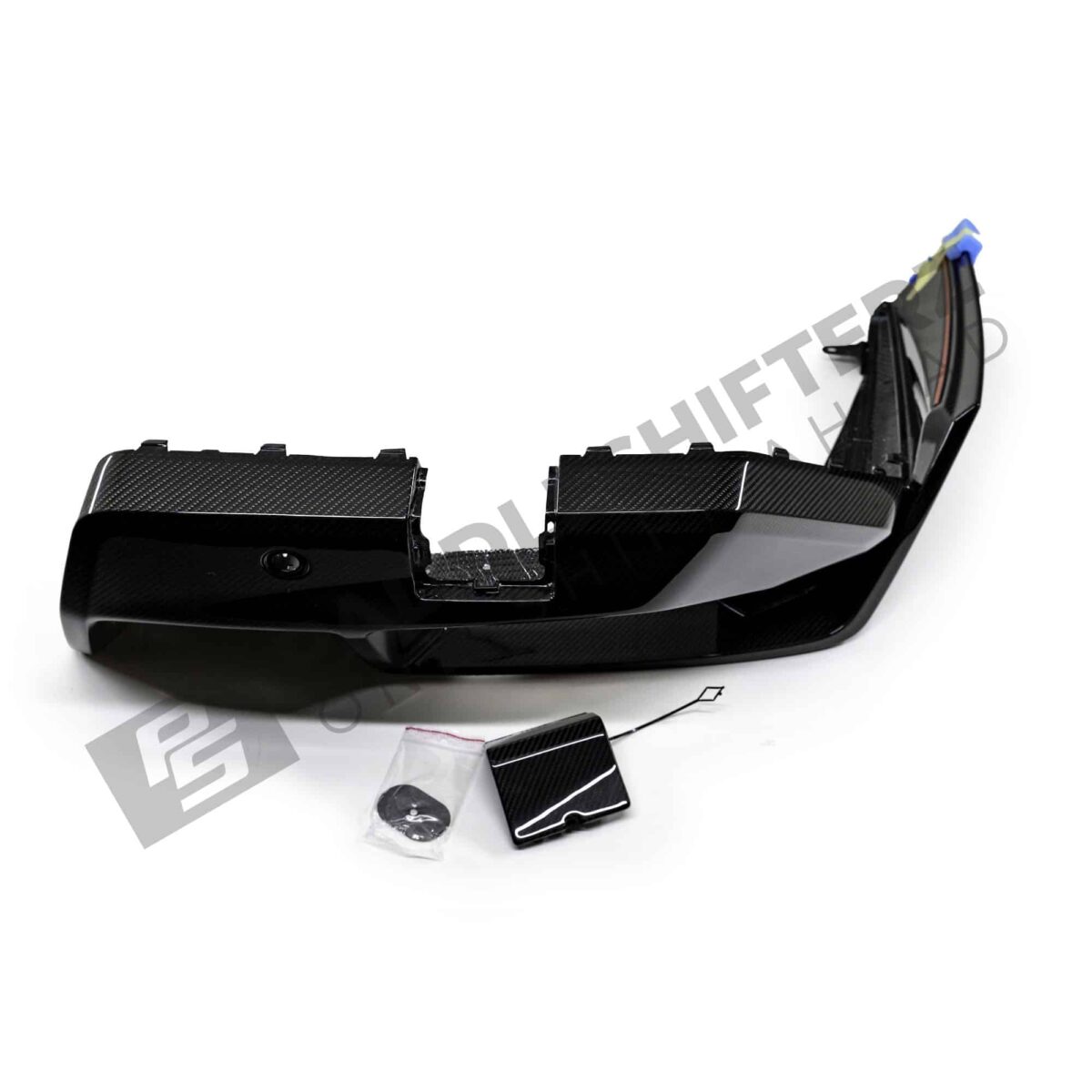 OEM BMW M Performance Carbon fiber rear diffuser right G90 G99 M5 51755A854A6 top view