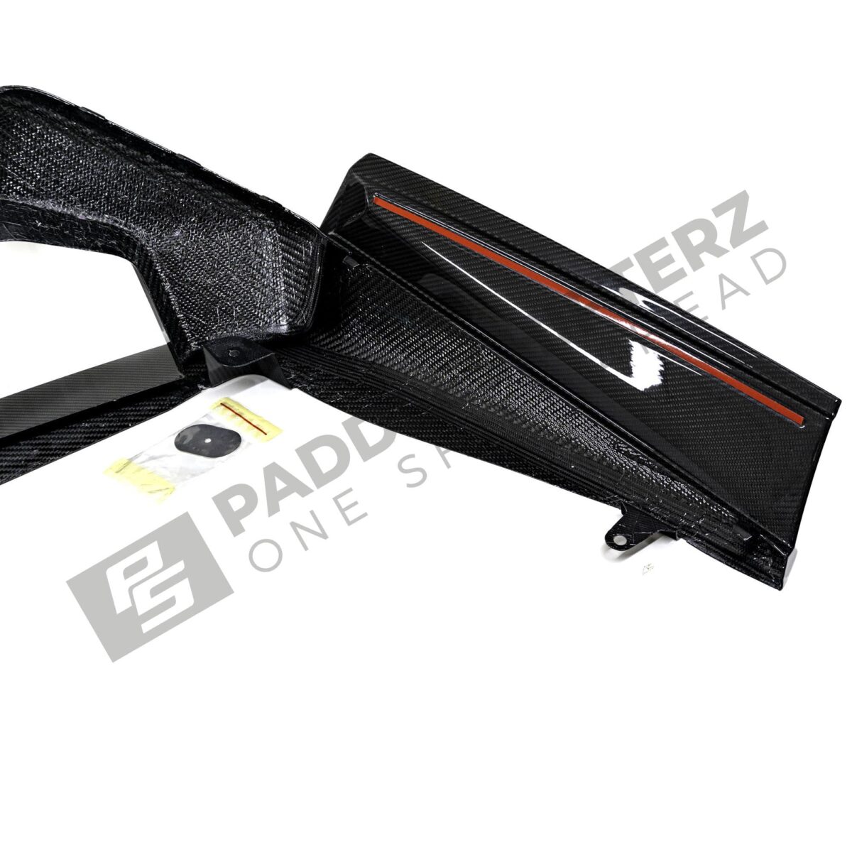 OEM BMW M Performance Carbon fiber rear diffuser left G90 G99 M5 51755A854A5 rear with tape