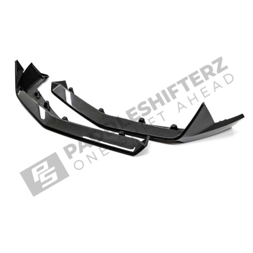 Side view of OEM BMW M Performance Front Carbon fiber splitter set G9X M5