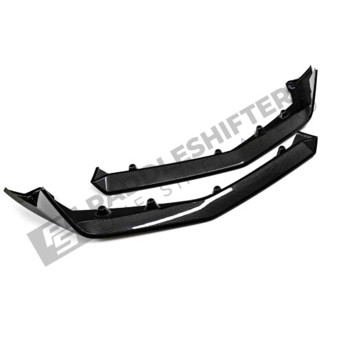 Right side view of OEM BMW M Performance Front Carbon fiber splitter set G9X M5