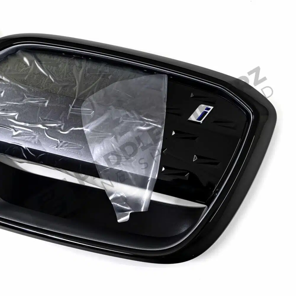 Unwrapped side view of OEM BMW iX3 G08 LCI Front grille - 51135A34E69