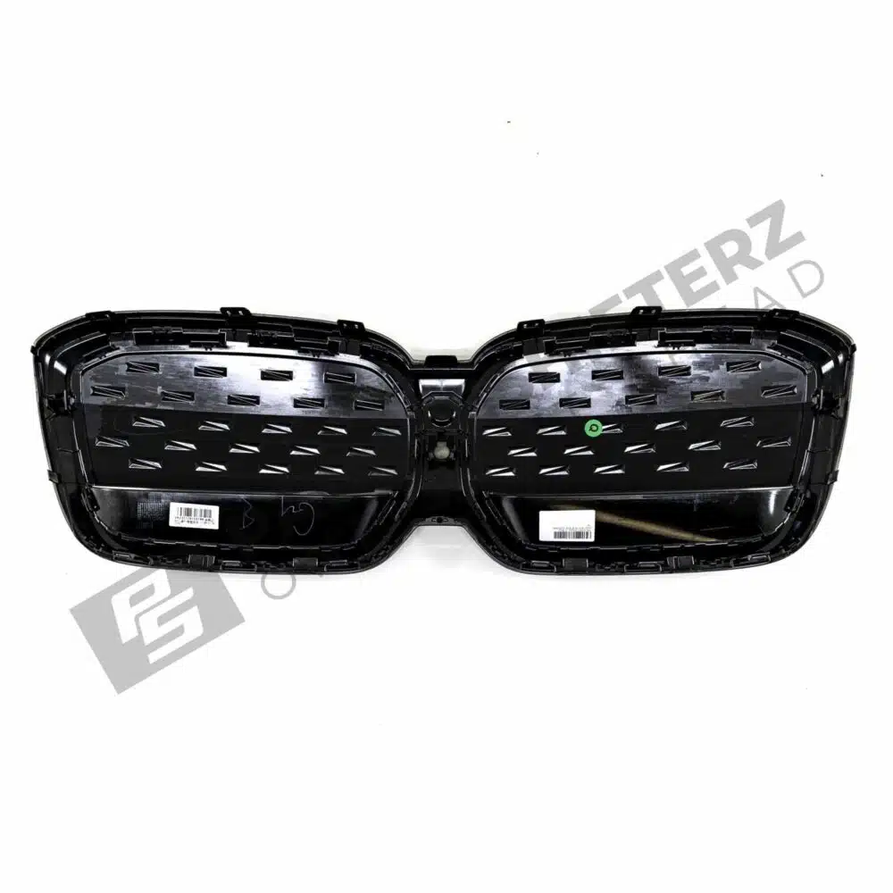 Top down view of the rear of OEM BMW iX3 G08 LCI Front grille - 51135A34E69