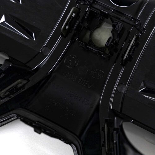 Close up of the back of the OEM BMW iX3 G08 LCI Front grille - 51135A34E69
