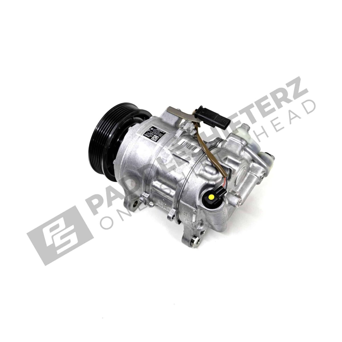 Front side view of OEM BMW Air compressor w/o magnetic clutch - 64529482996