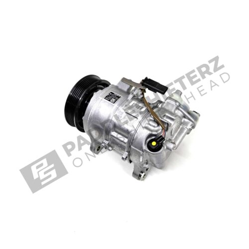 Front side view of OEM BMW Air compressor w/o magnetic clutch - 64529482996
