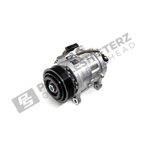 Side view of OEM BMW Air compressor w/o magnetic clutch - 64529482996